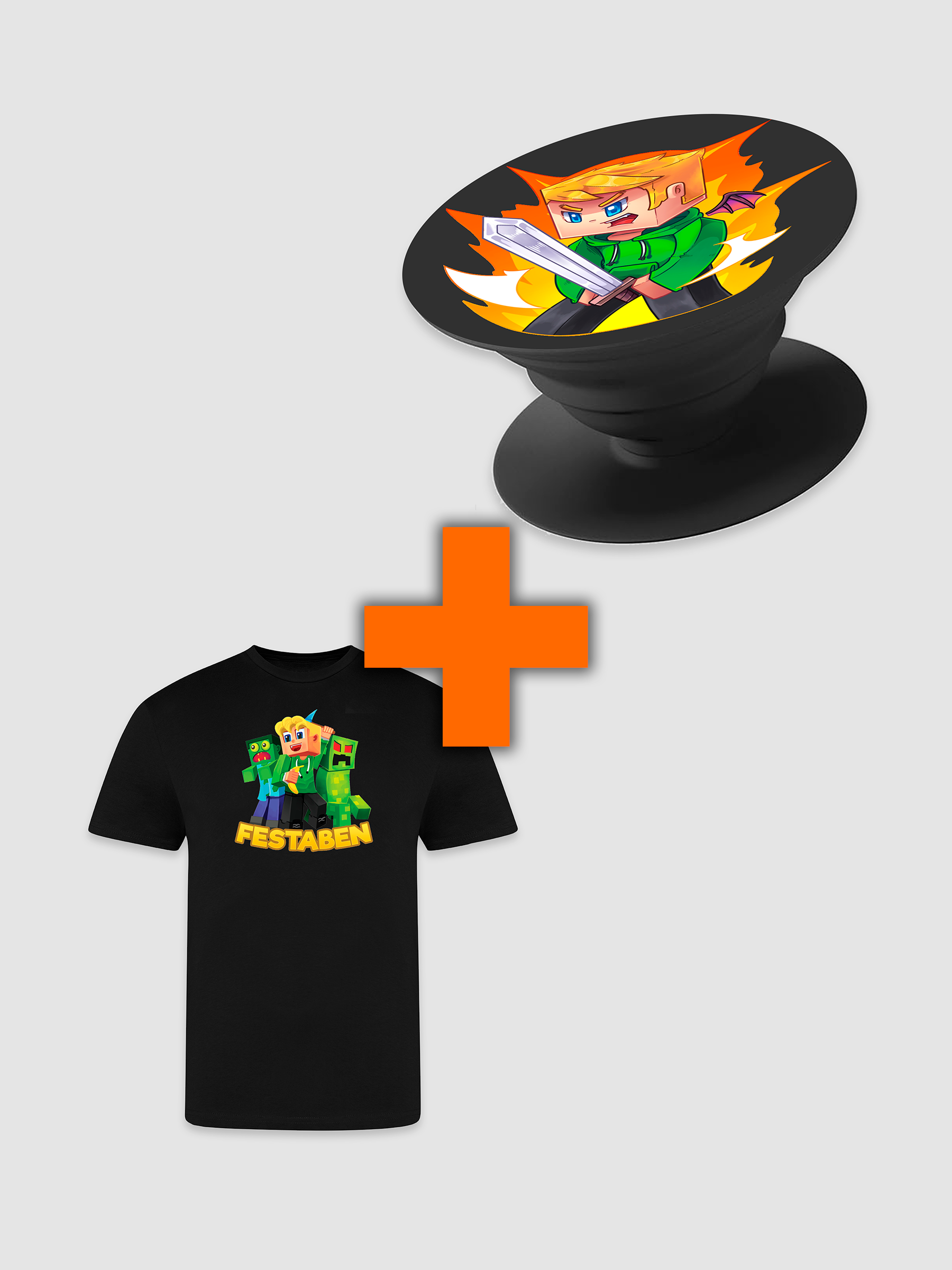 Festaben T-Shirt & Popholder - Pakketilbud