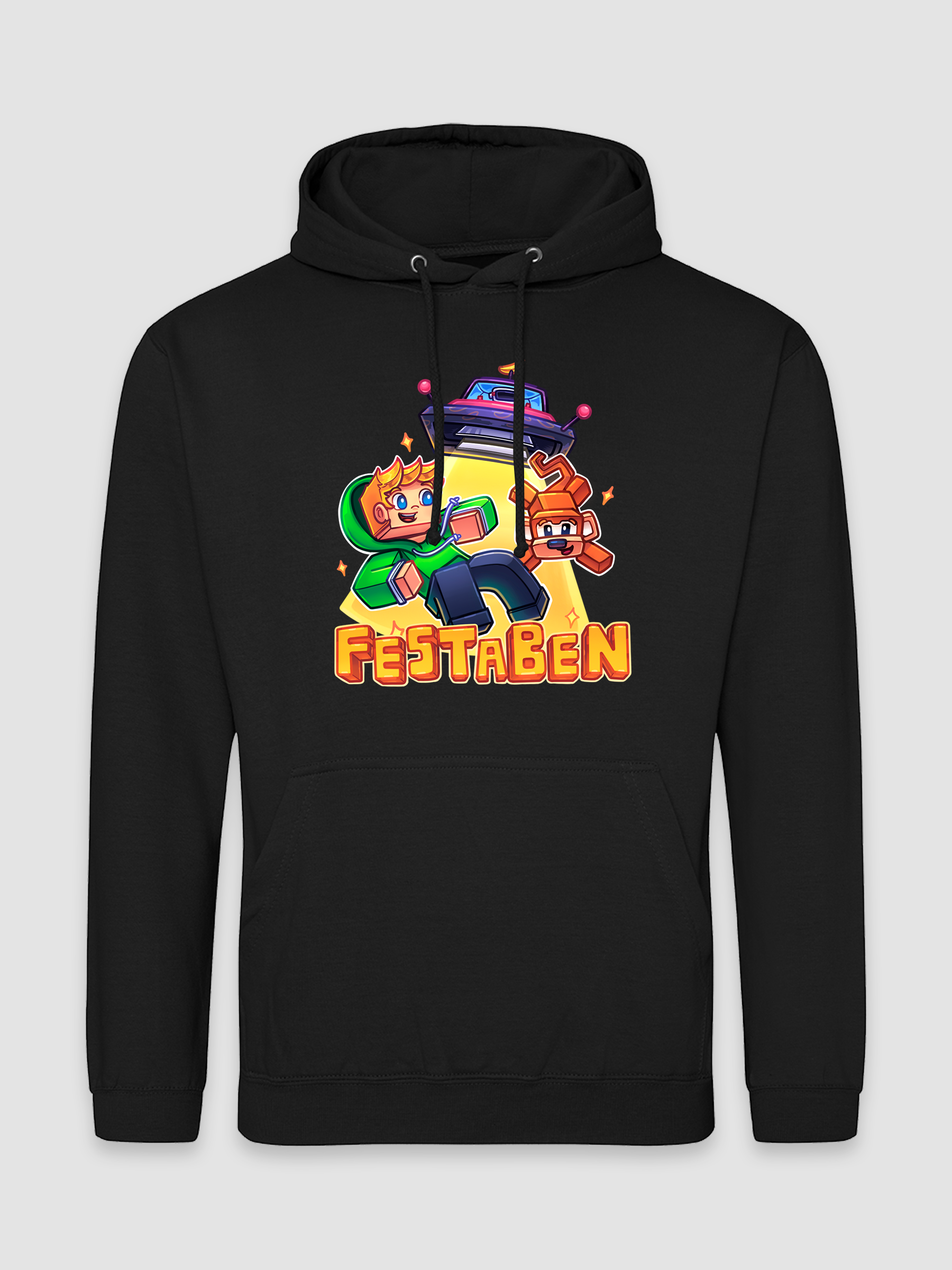 Festaben UFO - Sort Hoodie