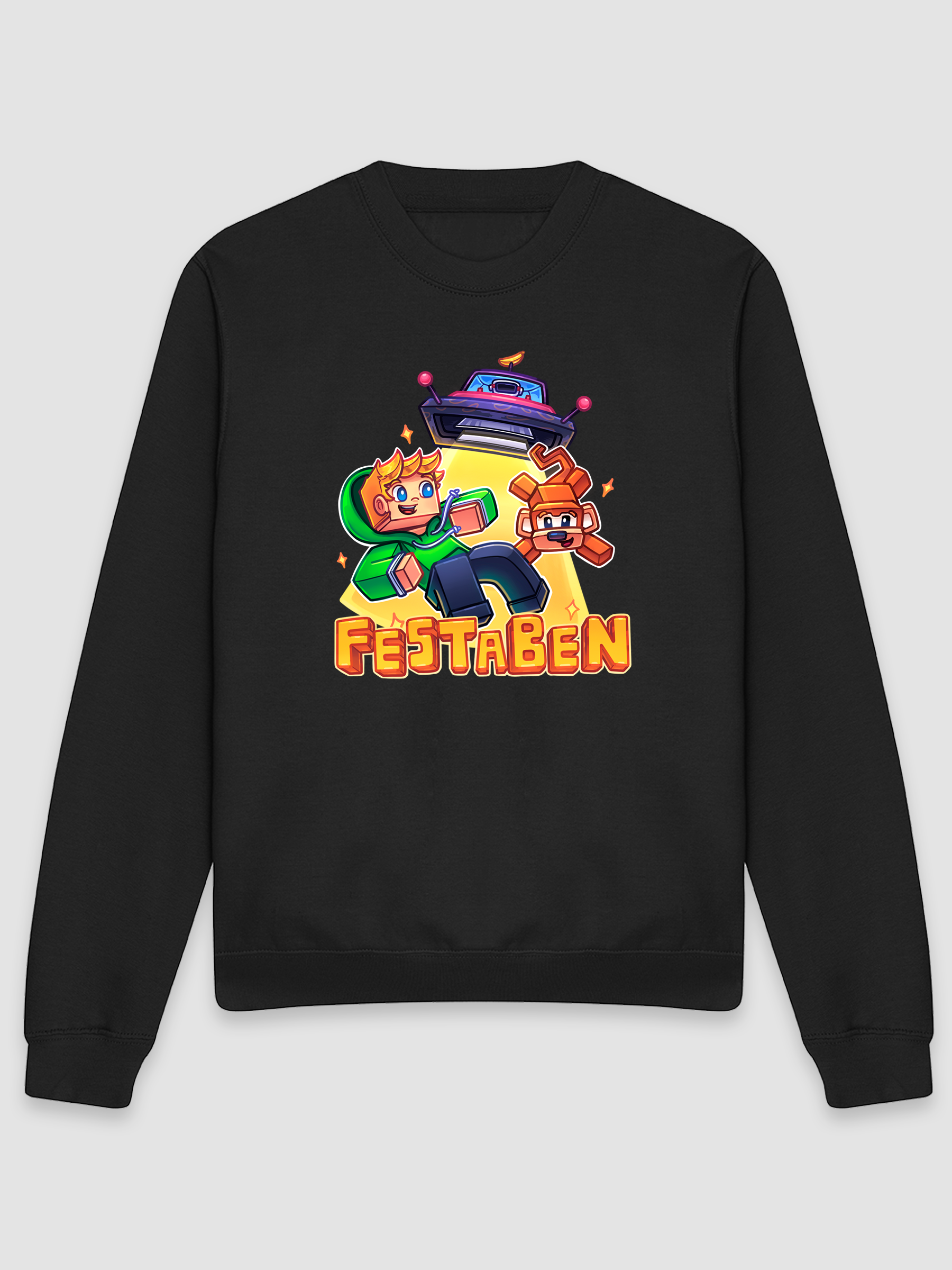 Festaben UFO - Sort Sweatshirt