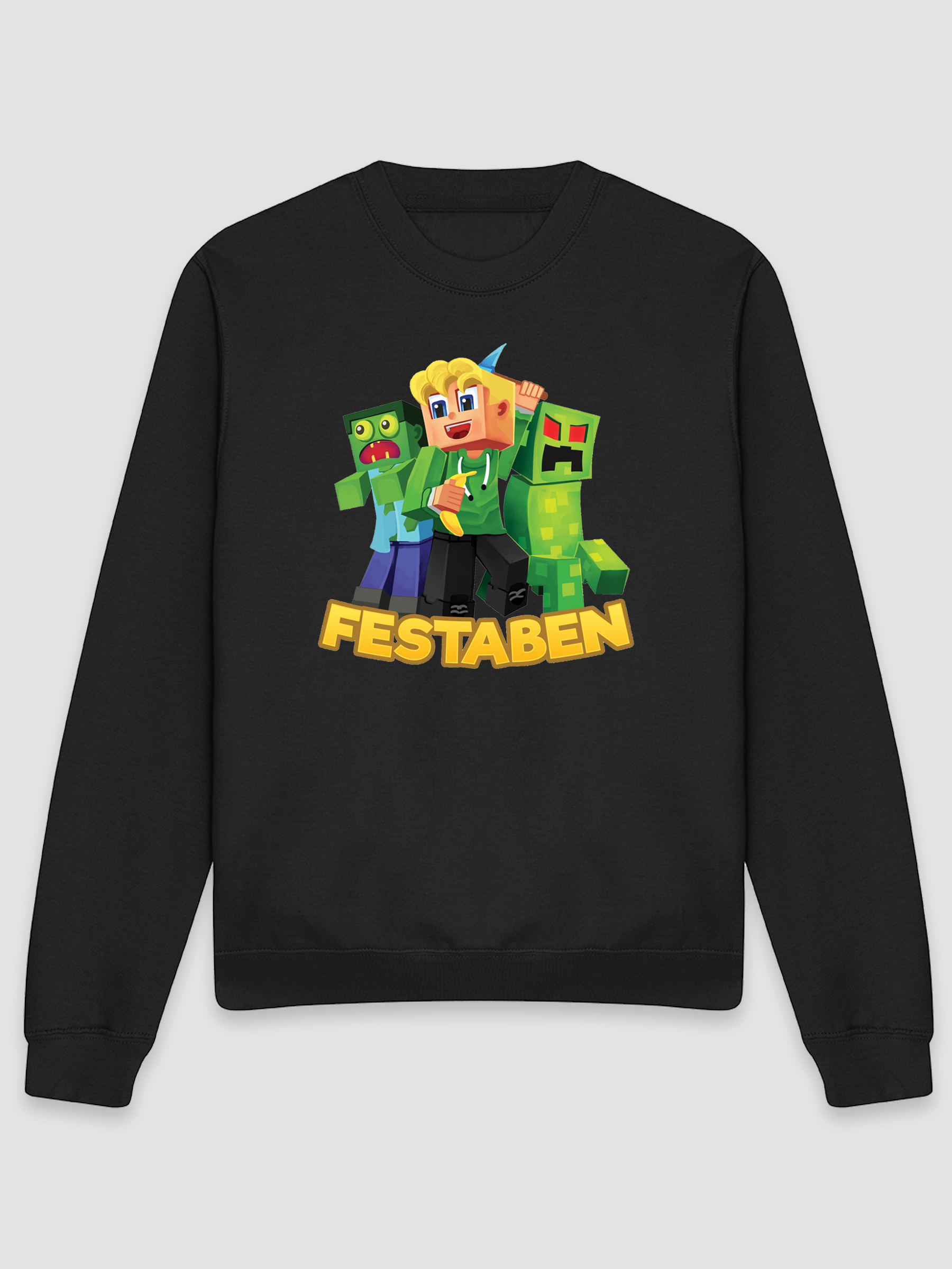 Festaben Monstre - Sort Sweatshirt