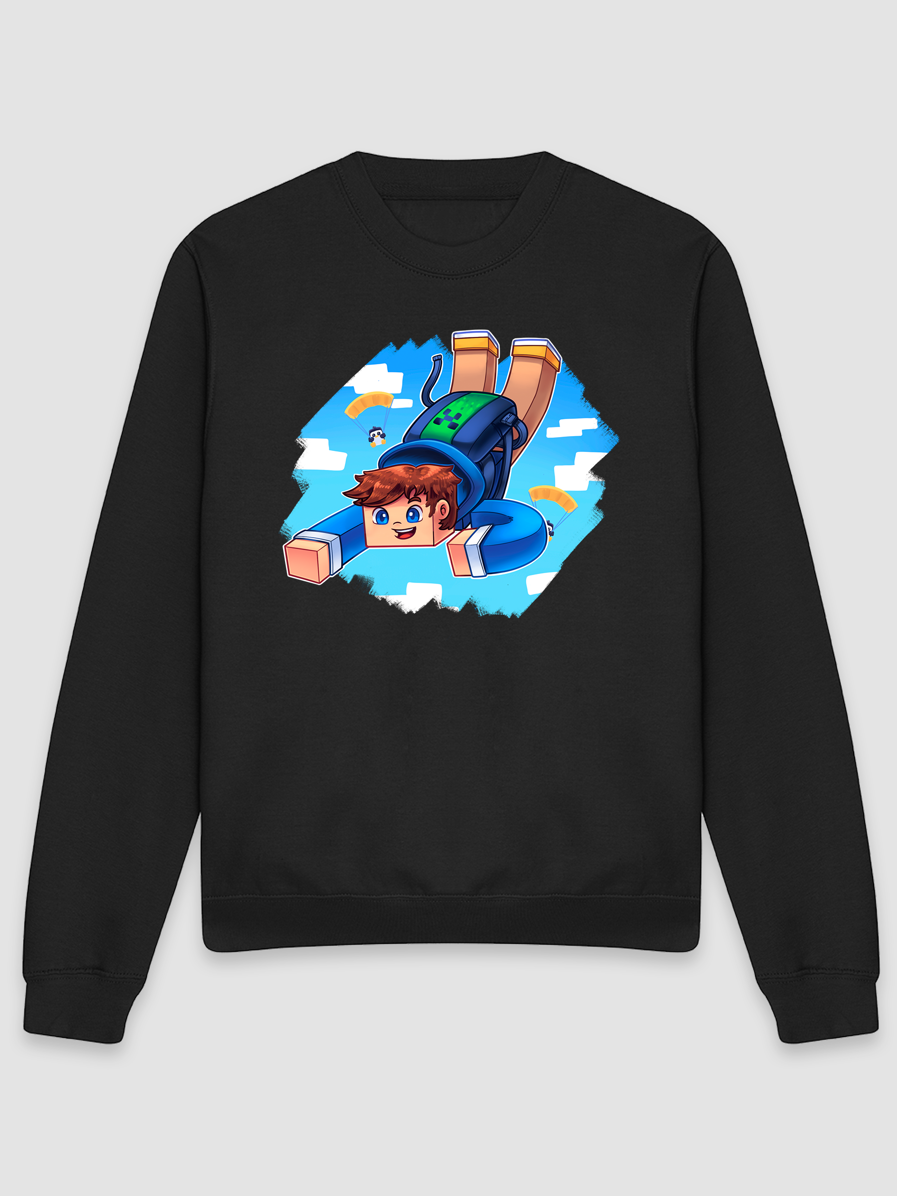 SJacob Faldskærm - Sort Sweatshirt