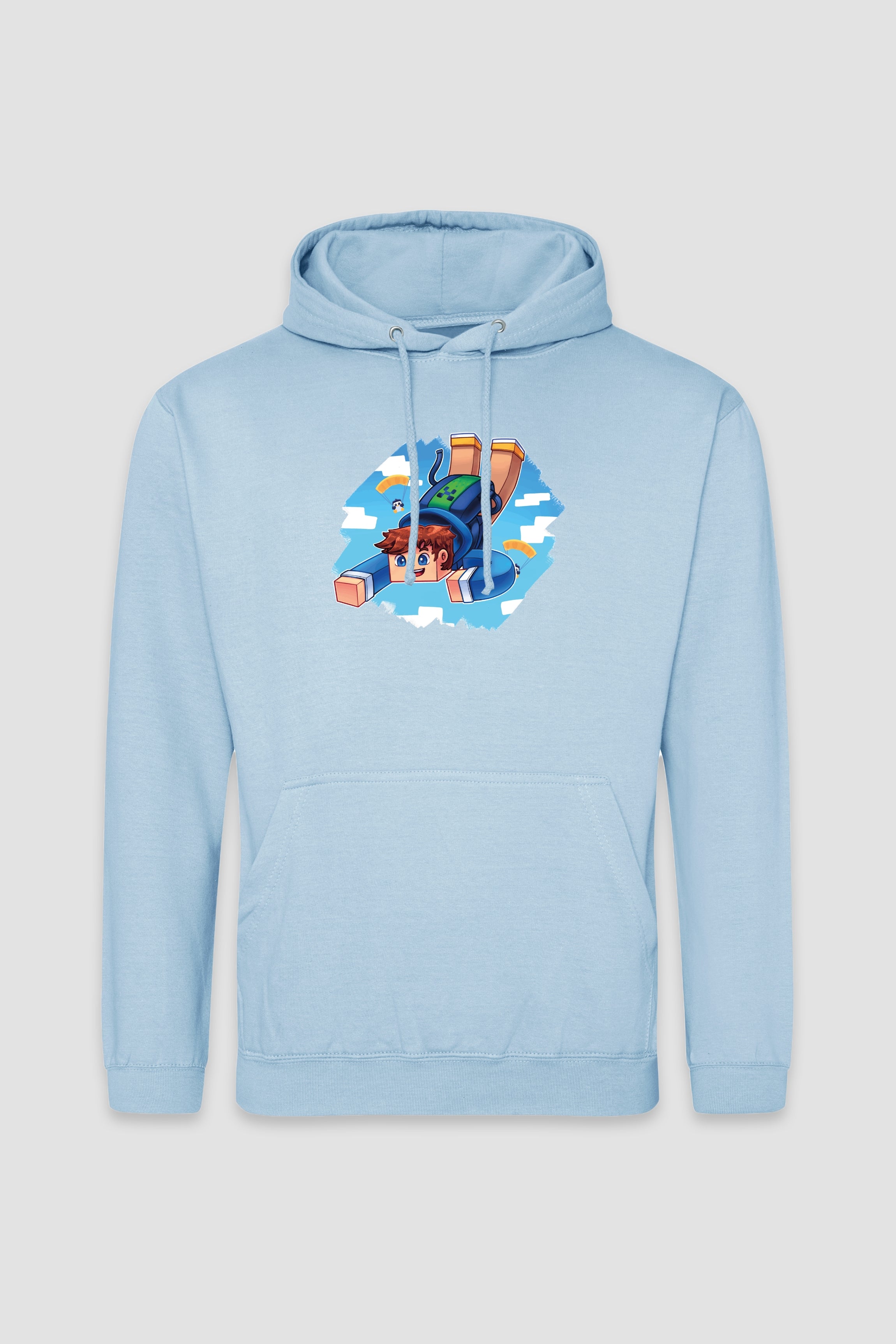 SJacob Faldskærm - Lyseblå Hoodie