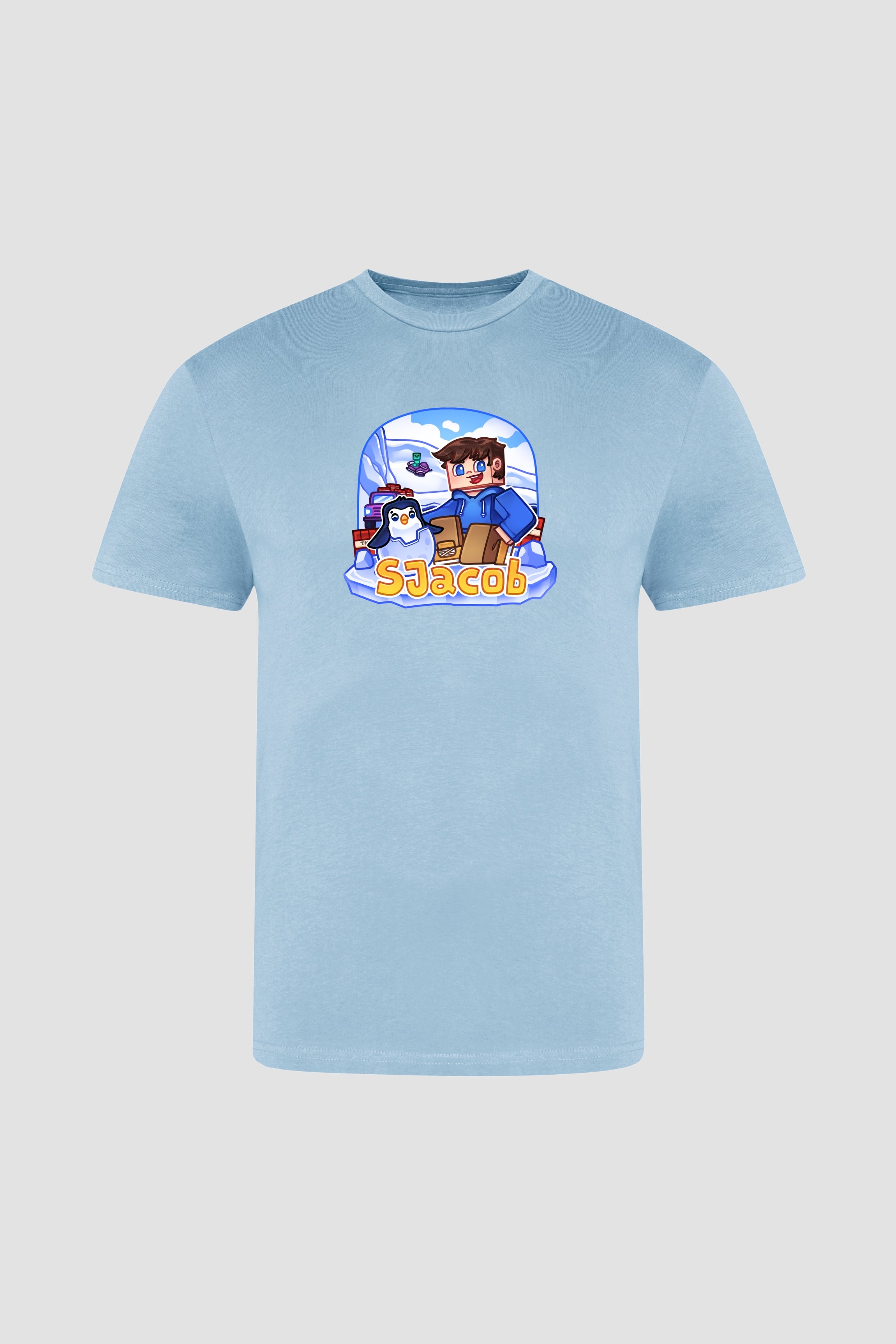 SJacob Pingvin - Lyseblå T-Shirt