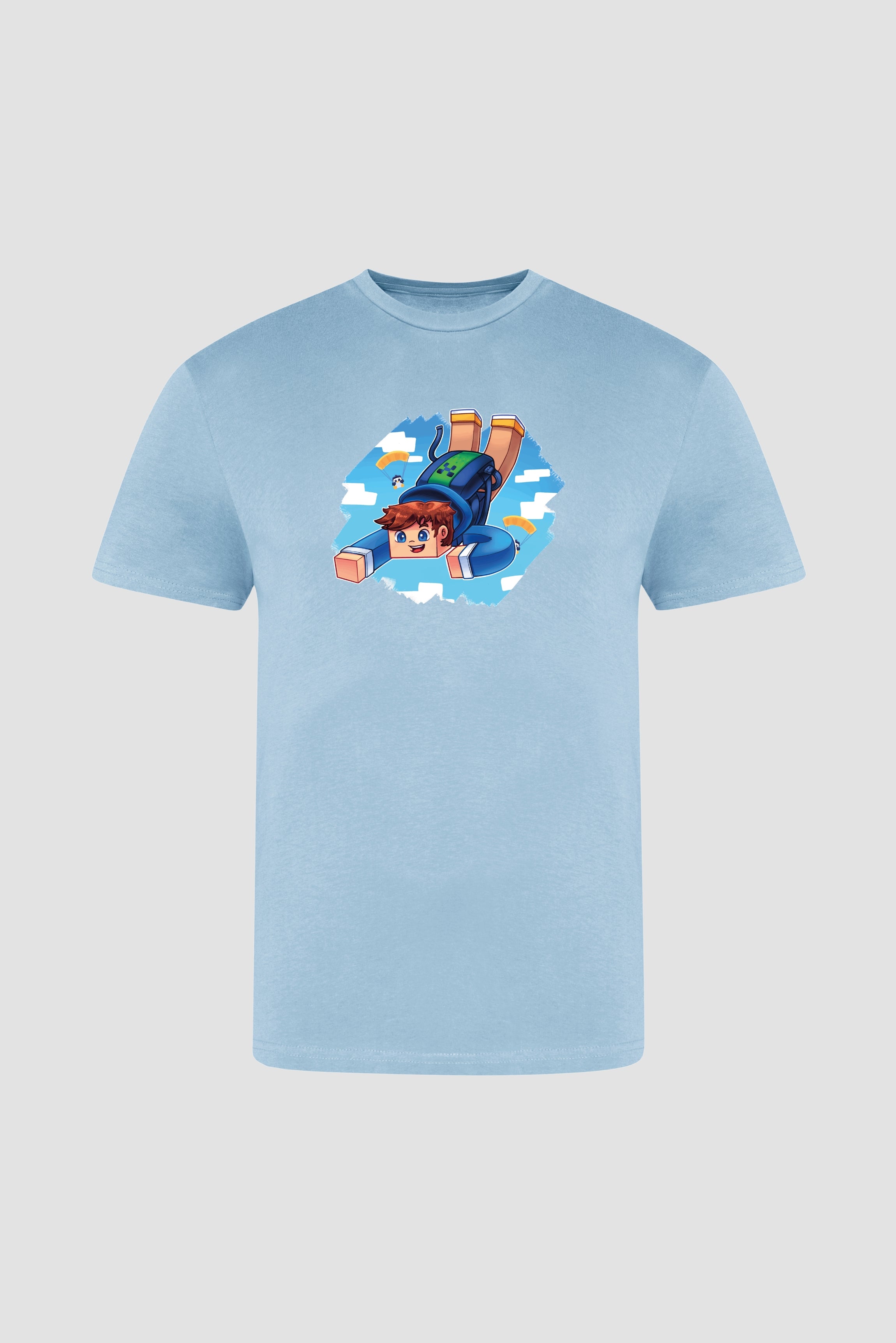 SJacob Faldskærm - Lyseblå T-Shirt