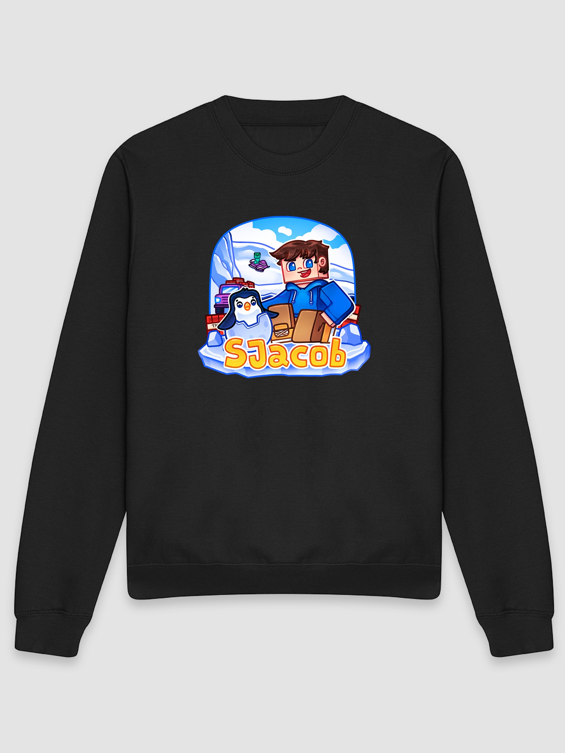 SJacob Pingvin - Sort Sweatshirt